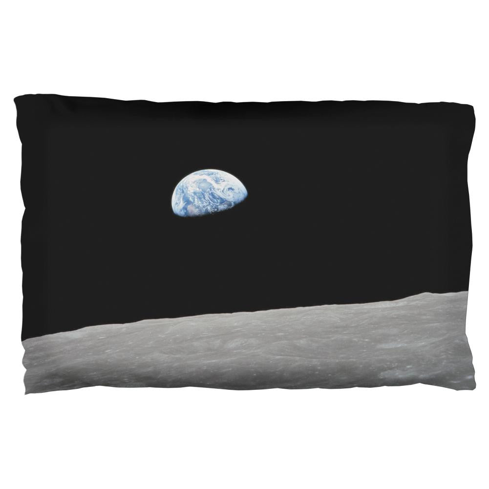 Earth Rising Over the Moon Pillow Case Pillowcases Old Glory OS Multi 