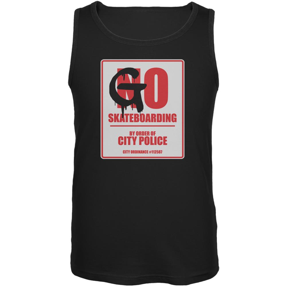 Go Skateboarding Black Adult Tank Top Men's Tank Tops Old Glory 2XL Black 