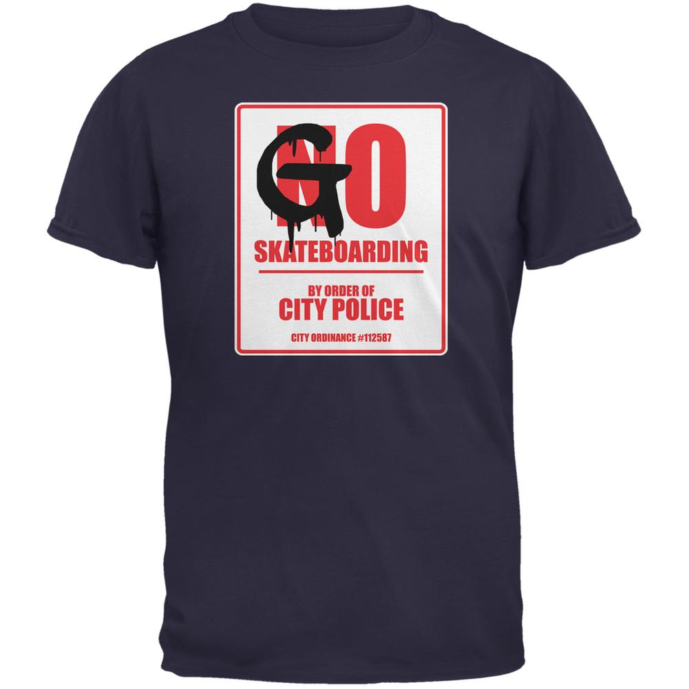 Go Skateboarding Navy Adult T-Shirt Men's T-Shirts Old Glory 2XL Blue 