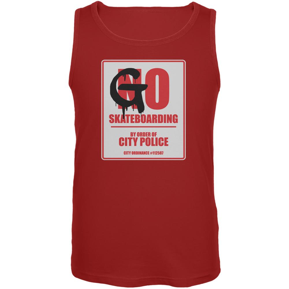 Go Skateboarding Red Adult Tank Top Men's Tank Tops Old Glory 2XL Red 