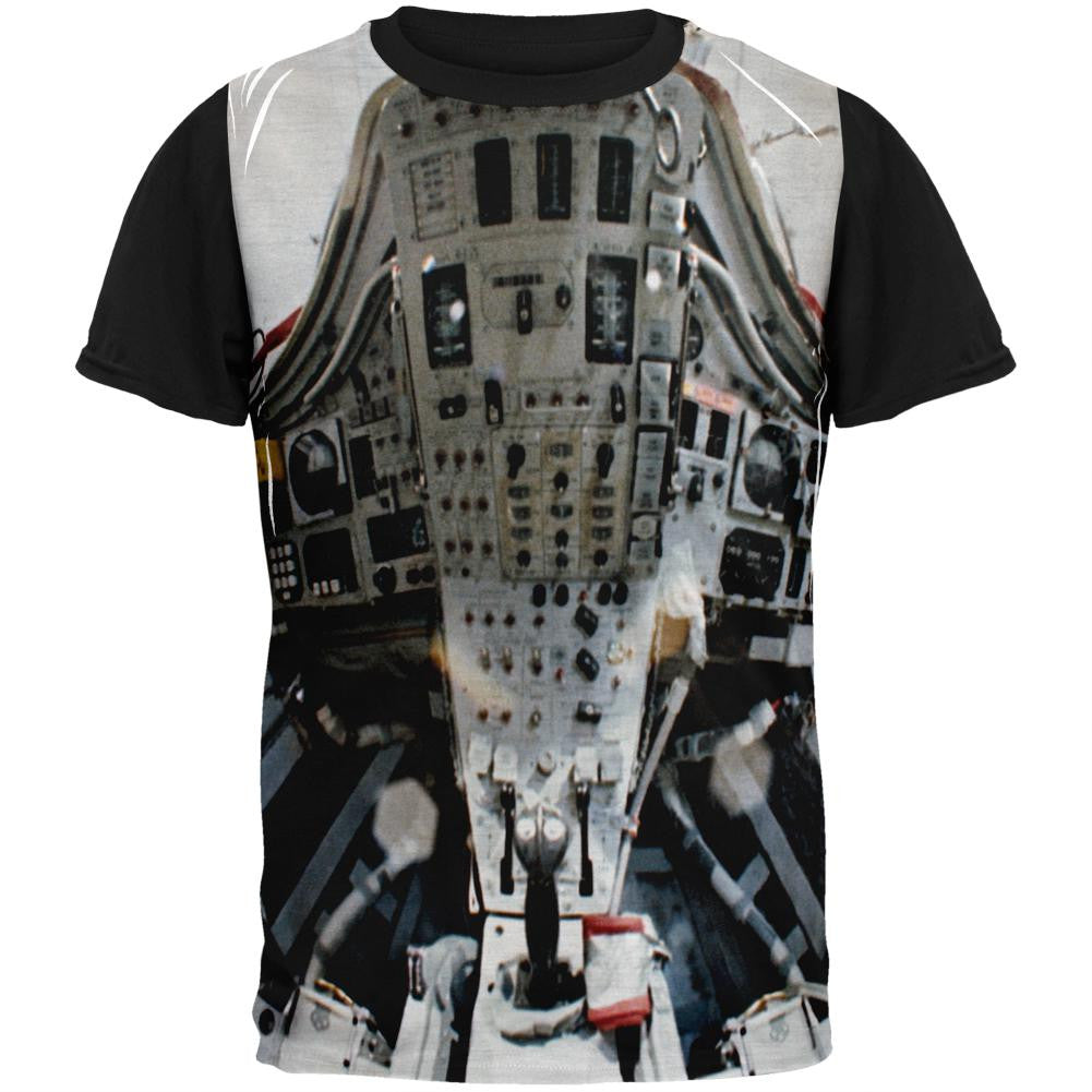 Gimini Cockpit Adult Black Back T-Shirt Men's T-Shirts Old Glory SM Multi 