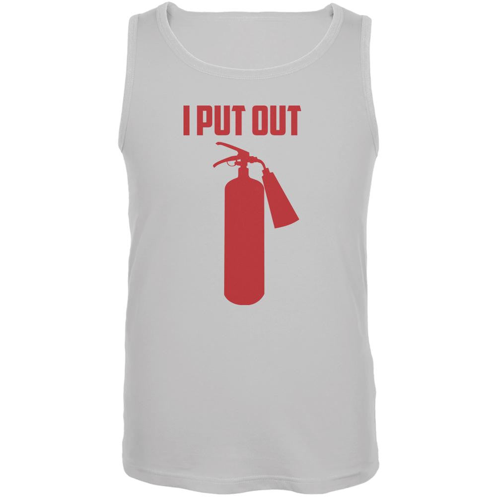 I Put Out Fire Extinguisher White Adult Tank Top Men's Tank Tops Old Glory 2XL White 