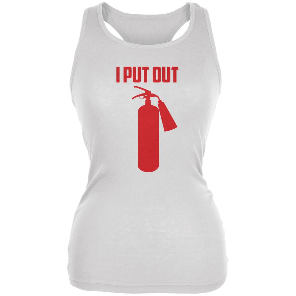 I Put Out Fire Extinguisher White Juniors Soft Tank Top Juniors Tank Tops Old Glory 2XL White 