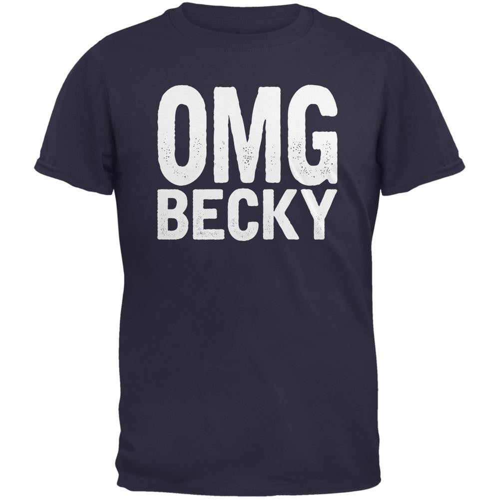 OMG Becky Navy Adult T-Shirt Men's T-Shirts Old Glory 2XL Blue 