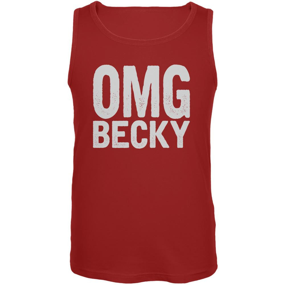 OMG Becky Red Adult Tank Top Men's Tank Tops Old Glory 2XL Red 