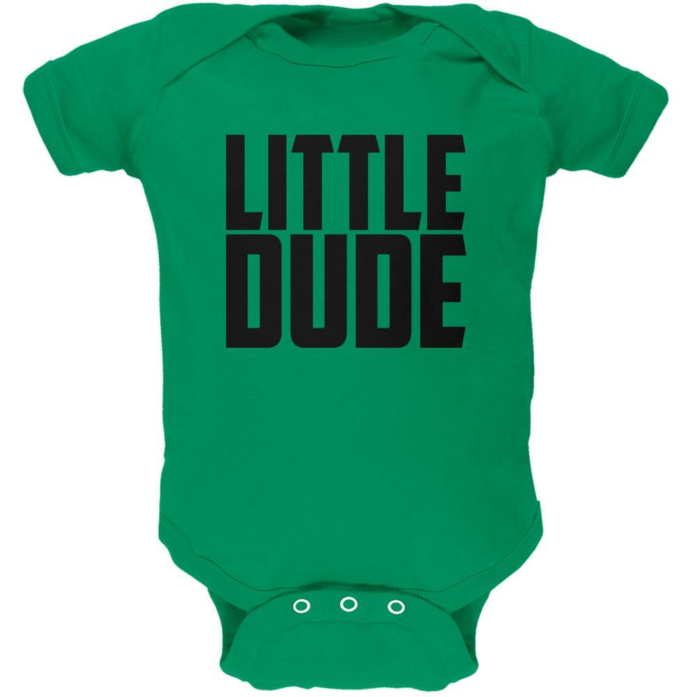 Little Dude Buddy Shirt Kelly Green Soft Baby One Piece Baby One Piece Old Glory 0-3M Green 