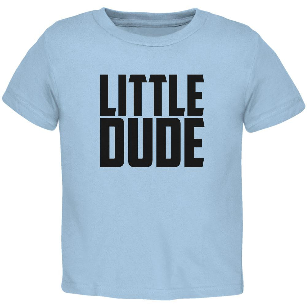 Little Dude Buddy Shirt Light Blue Toddler T-Shirt Toddler T-Shirts Old Glory 2T Blue 