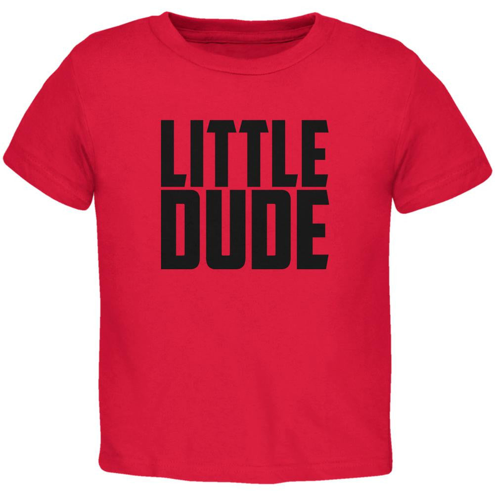 Little Dude Buddy Shirt Red Toddler T-Shirt Toddler T-Shirts Old Glory 2T Red 