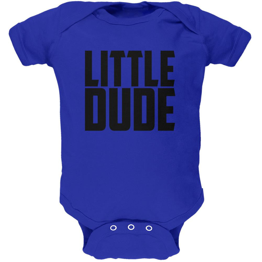 Little Dude Buddy Shirt Royal Soft Baby One Piece Baby One Piece Old Glory 0-3M Blue 