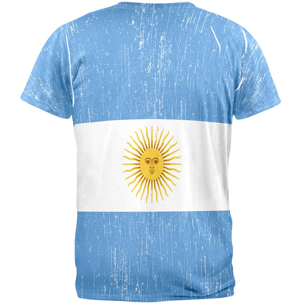 World Cup Argentina Sun All Over Adult T-Shirt Men's T-Shirts World Cup   