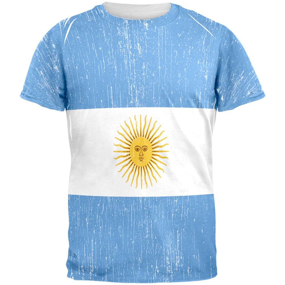 World Cup Argentina Sun All Over Adult T-Shirt Men's T-Shirts World Cup 2XL Multi 