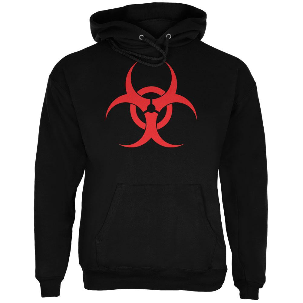 Zombie Biohazard Symbol Black Adult Hoodie Men's Hoodies Old Glory   