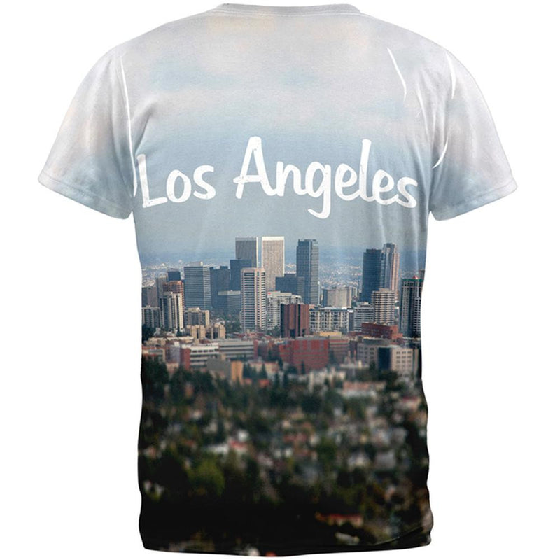 Distressed Los Angeles City All Over Adult T-Shirt Men's T-Shirts Old Glory   