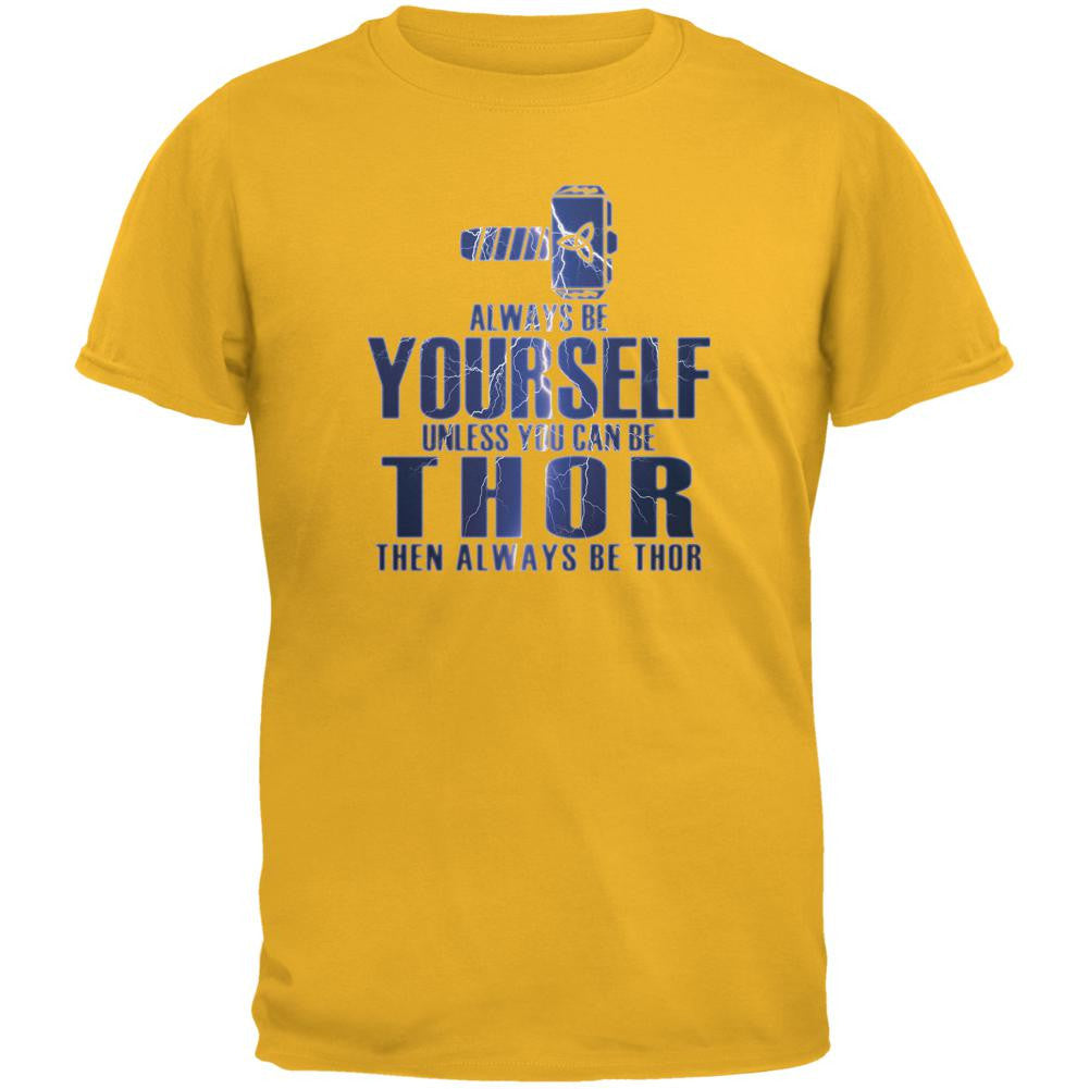 Always Be Yourself Thor Gold Youth T-Shirt Youth T-Shirts Old Glory LG Gold 