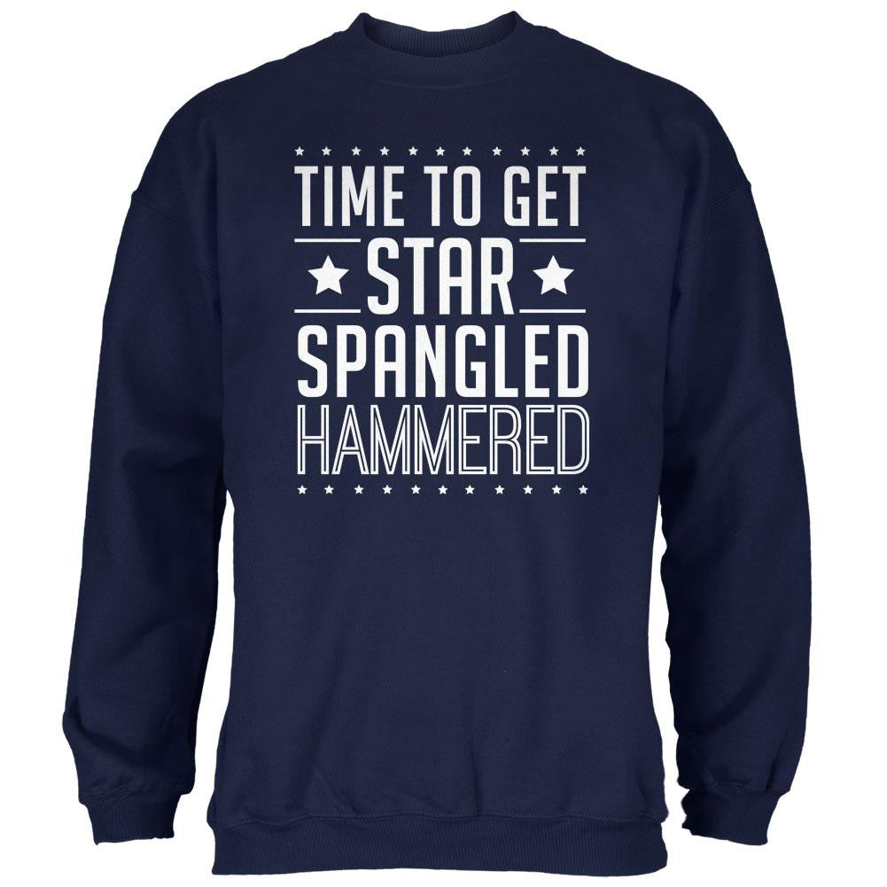 Time to get Star Spangled Hammered Royal Adult Sweatshirt Men's Sweatshirts Old Glory   