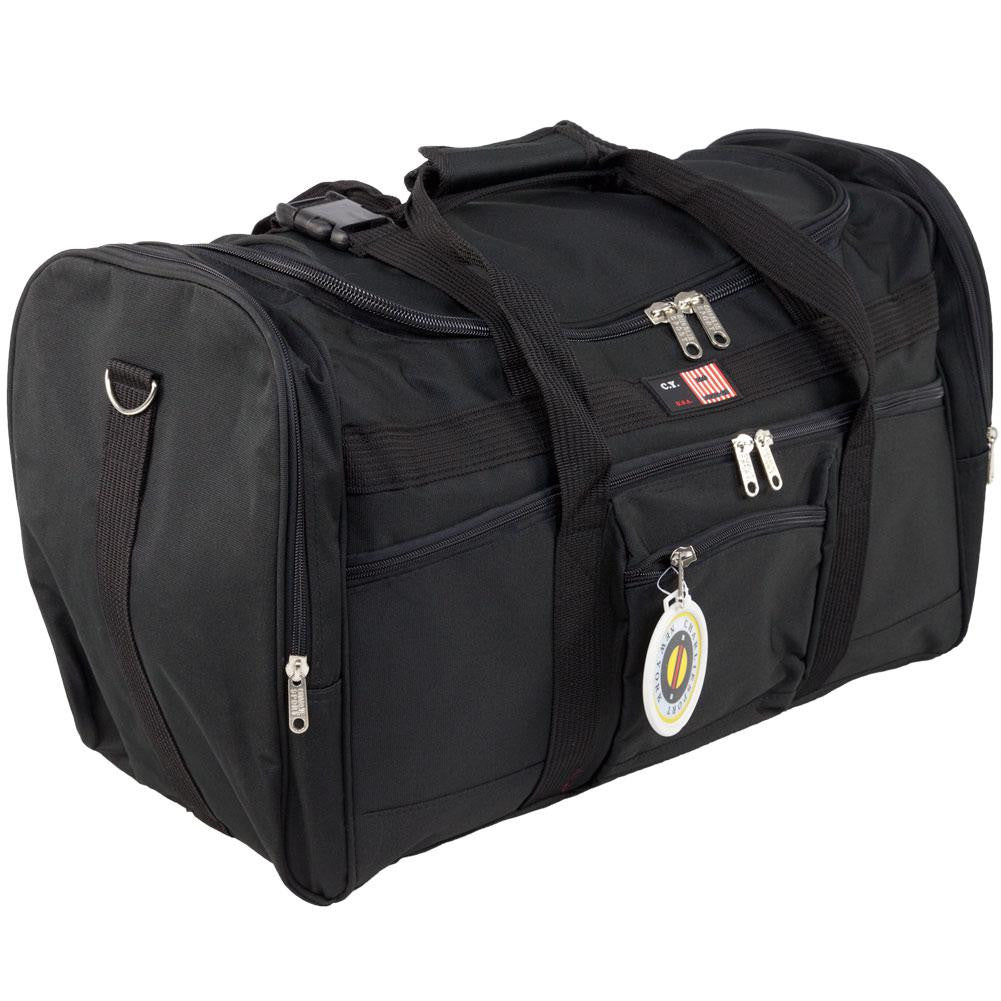 Black 5-Pocket 24 Duffle Bag Duffle Bags Old Glory   