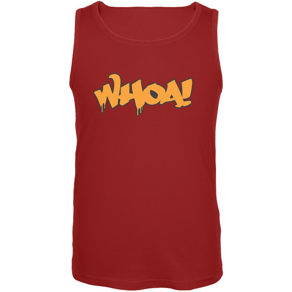 Whoa! Graffiti Red Adult Tank Top Men's Tank Tops Old Glory 2XL Red 