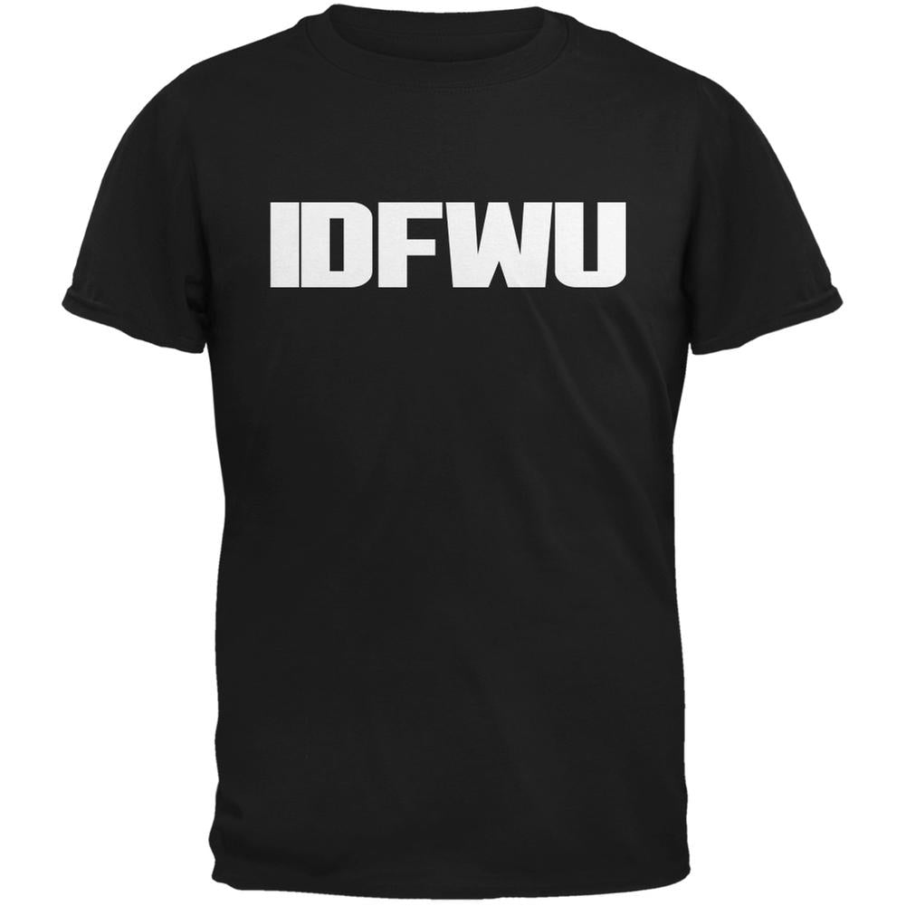 IDFWU Black Adult T-Shirt Men's T-Shirts Old Glory 2XL Black 