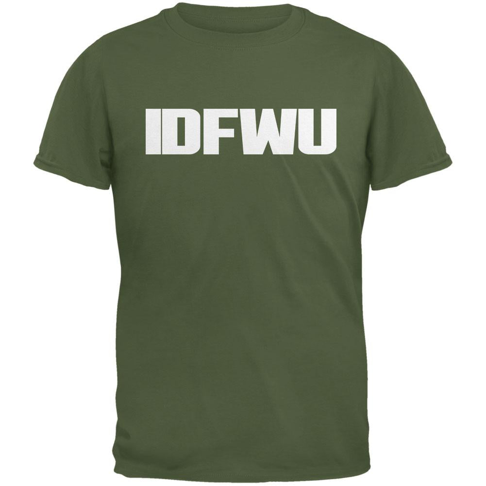 IDFWU Military Green Adult T-Shirt Men's T-Shirts Old Glory 2XL Green 