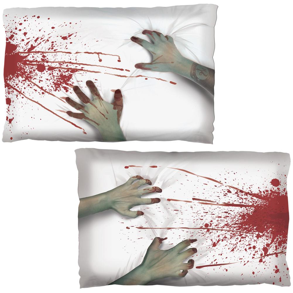 Halloween Zombie Bloody Attack Pillow Case Set Pillowcases Old Glory OS White 