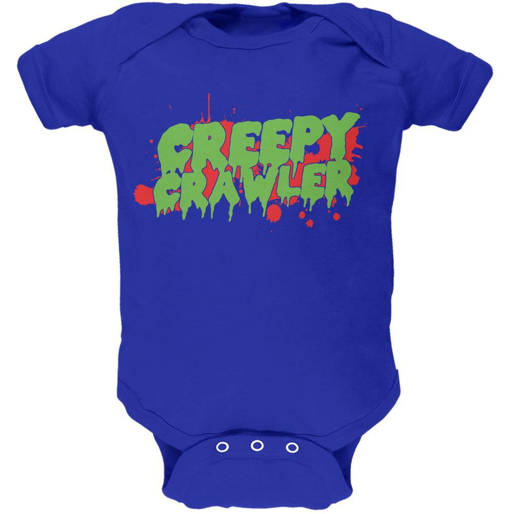 Halloween Creepy Crawler Royal Soft Baby One Piece Baby One Piece Old Glory 0-3M Blue 