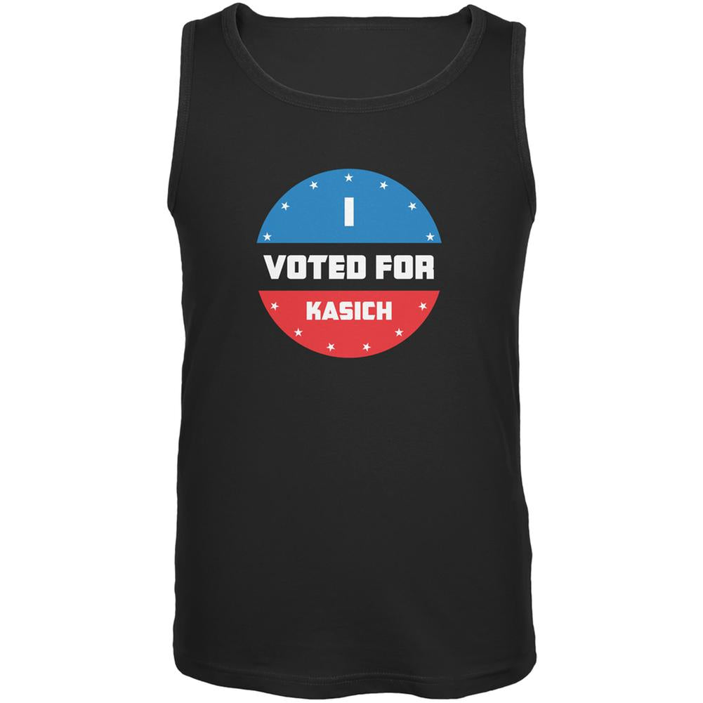 Election 2016 I Voted For Kasich Black Adult Tank Top Men's Tank Tops Old Glory 2XL Black 