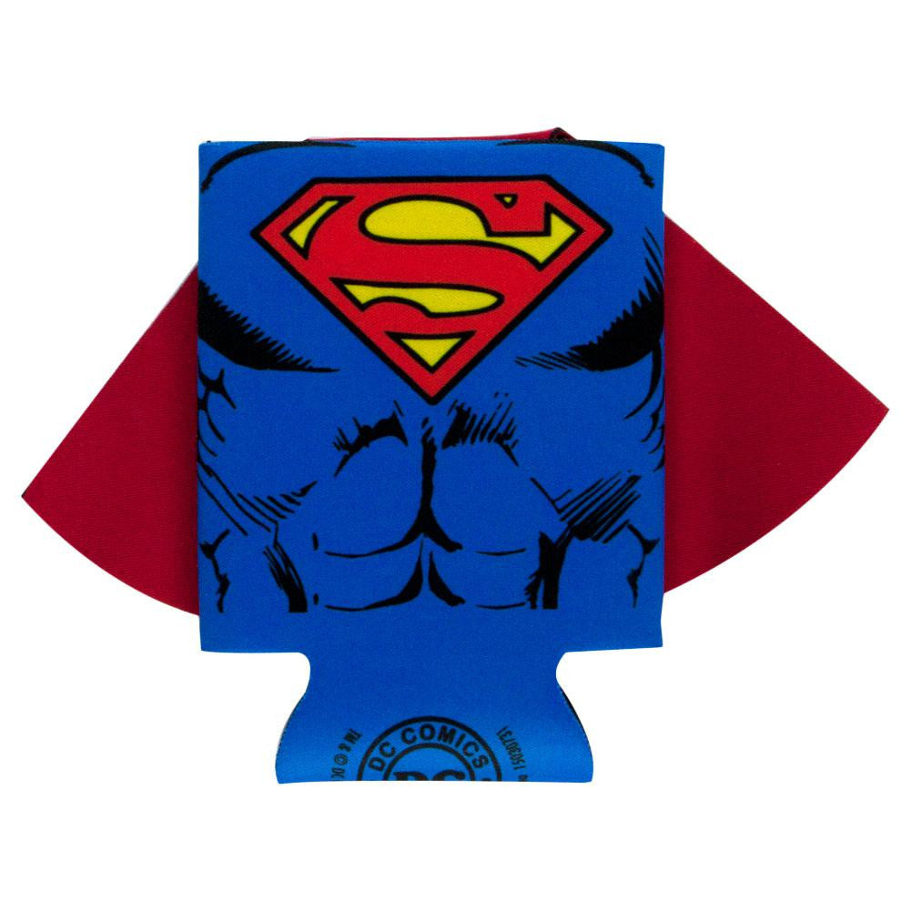 Superman - Uniform Caped Can Cooler Can Coolers Old Glory   