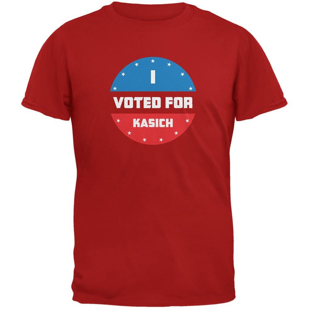 Election 2016 I Voted For Kasich Red Adult T-Shirt Men's T-Shirts Old Glory 2XL Red 