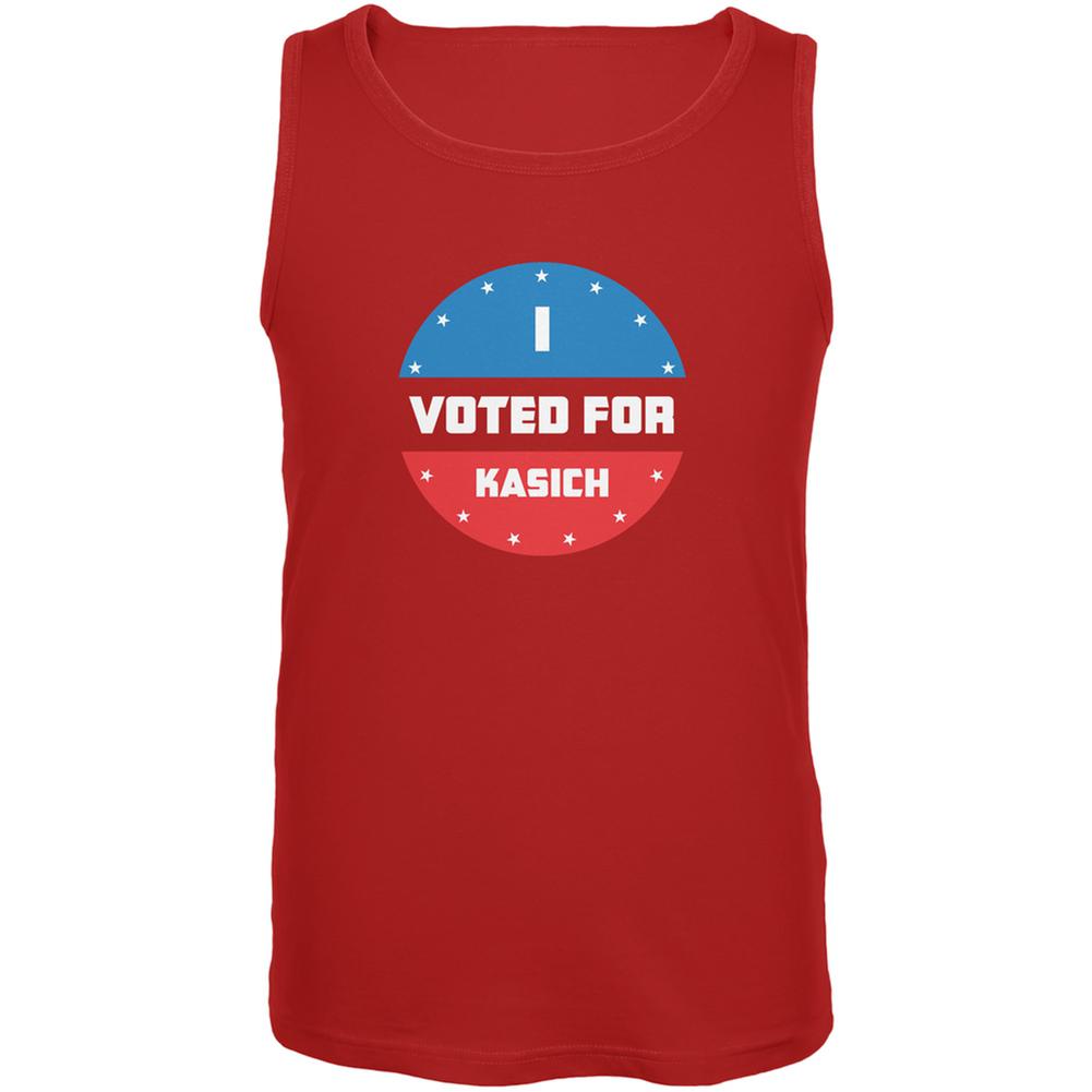 Election 2016 I Voted For Kasich Red Adult Tank Top Men's Tank Tops Old Glory 2XL Red 