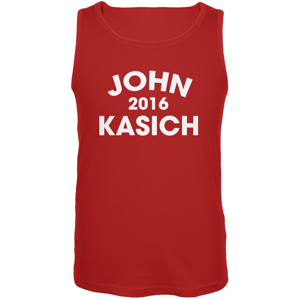 Election 2016 John Kasich Varsity Red Adult Tank Top Men's Tank Tops Old Glory 2XL Red 