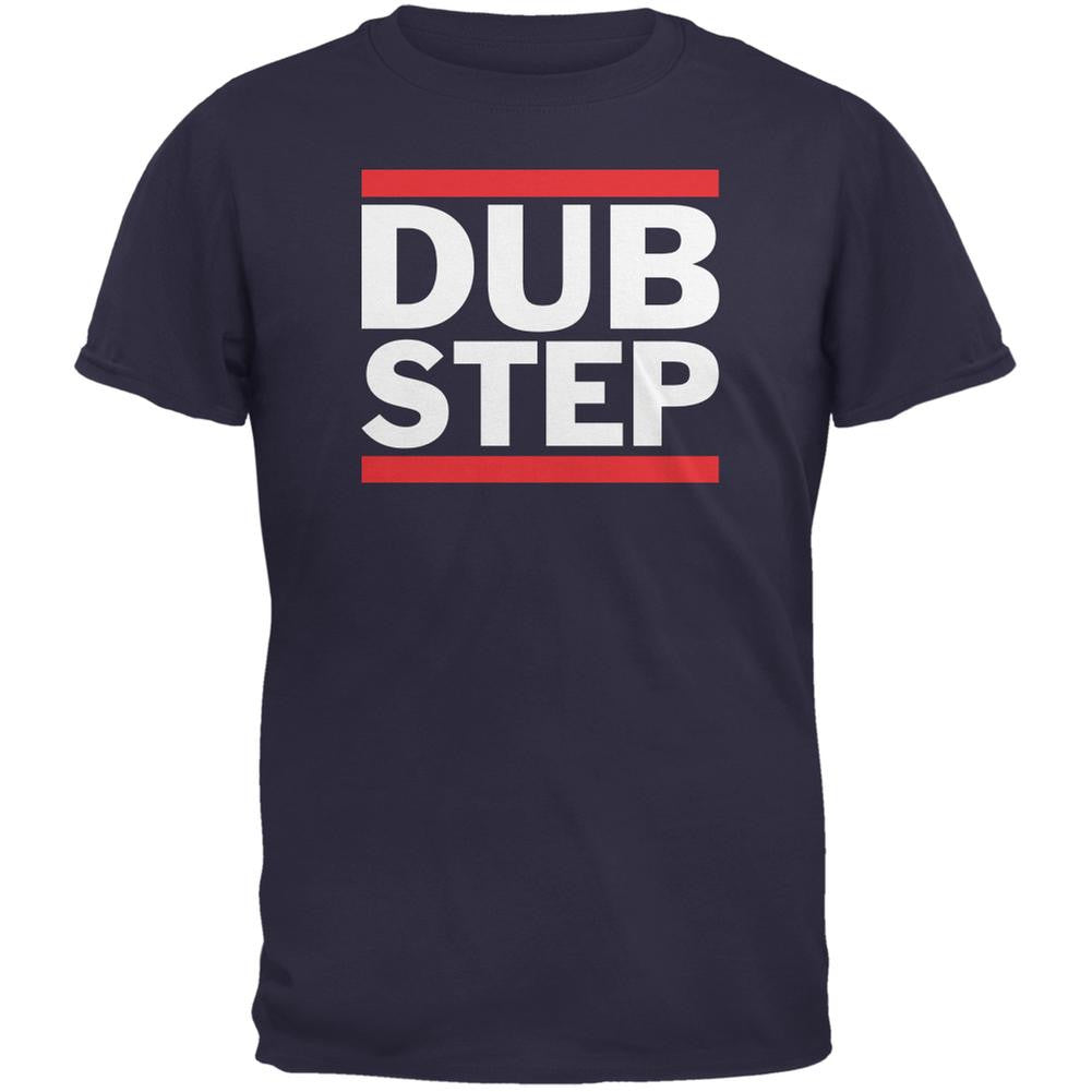 Dub Step Navy Adult T-Shirt Men's T-Shirts Old Glory 2XL Blue 