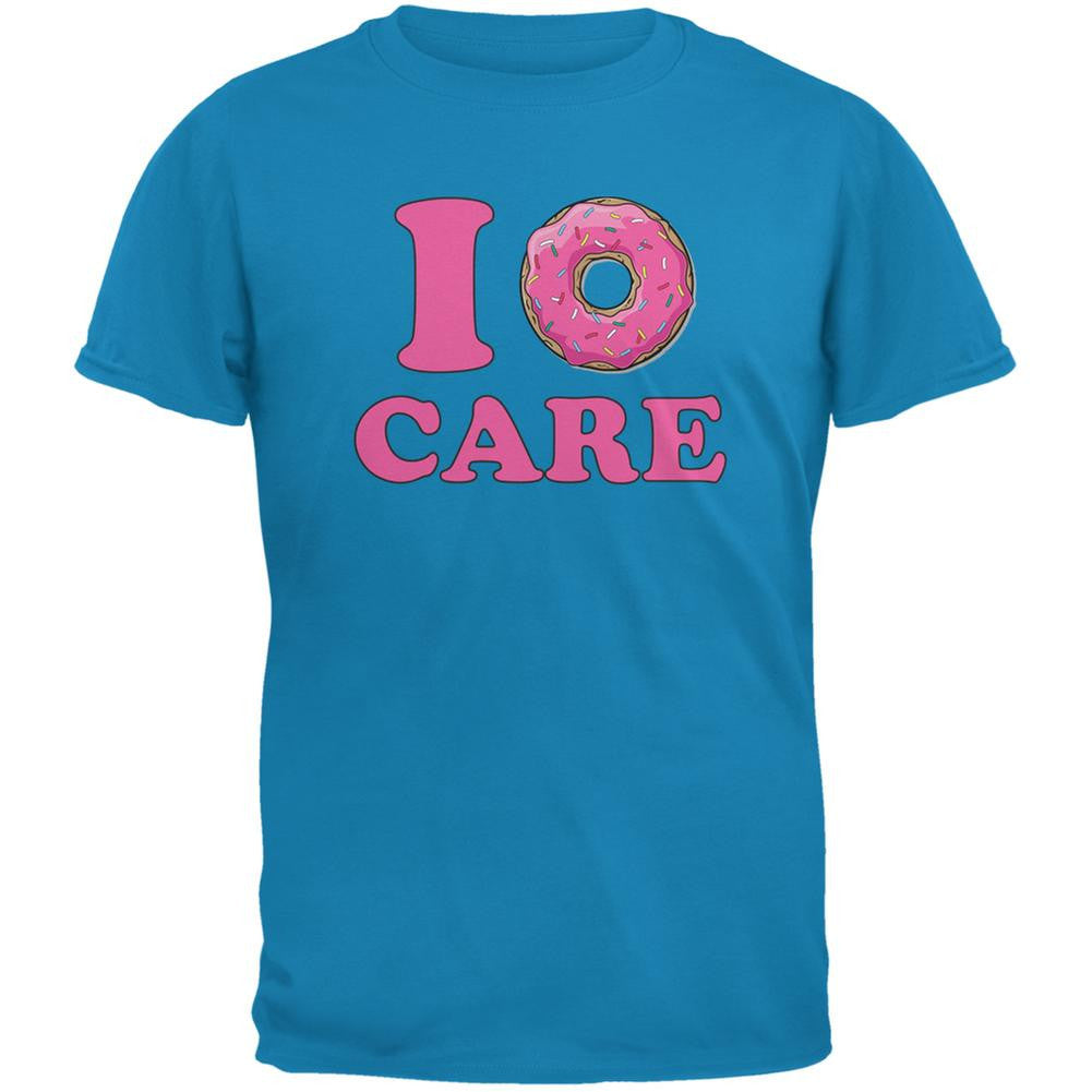 I Donut Care Sapphire Blue Adult T-Shirt Men's T-Shirts Old Glory 2XL Blue 