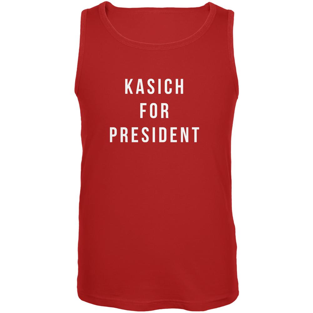 Election 2016 Kasich For President Red Adult Tank Top Men's Tank Tops Old Glory 2XL Red 