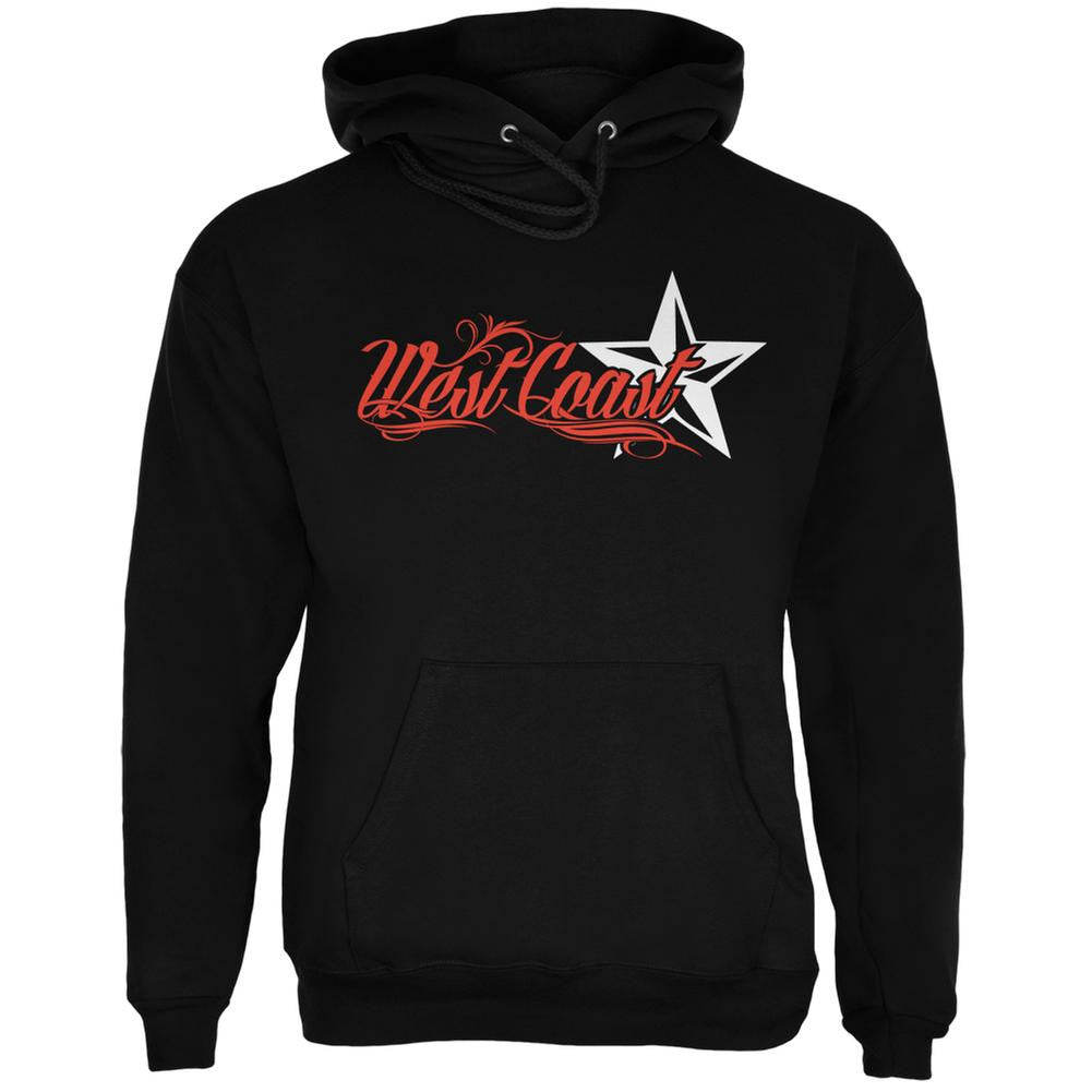 West Coast Nautical Star Black Adult Hoodie Men's Hoodies Old Glory 2XL Black 