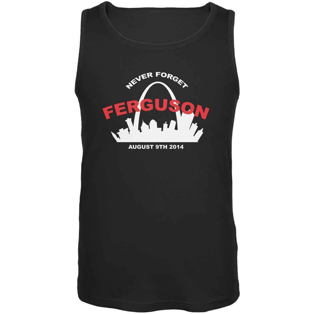 Ferguson Never Forget Black Adult Tank Top Men's Tank Tops Old Glory 2XL Black 