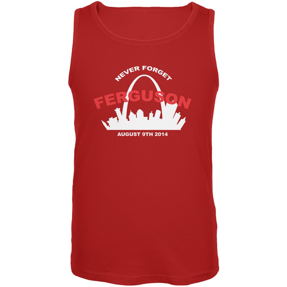 Ferguson Never Forget Red Adult Tank Top Men's Tank Tops Old Glory 2XL Red 