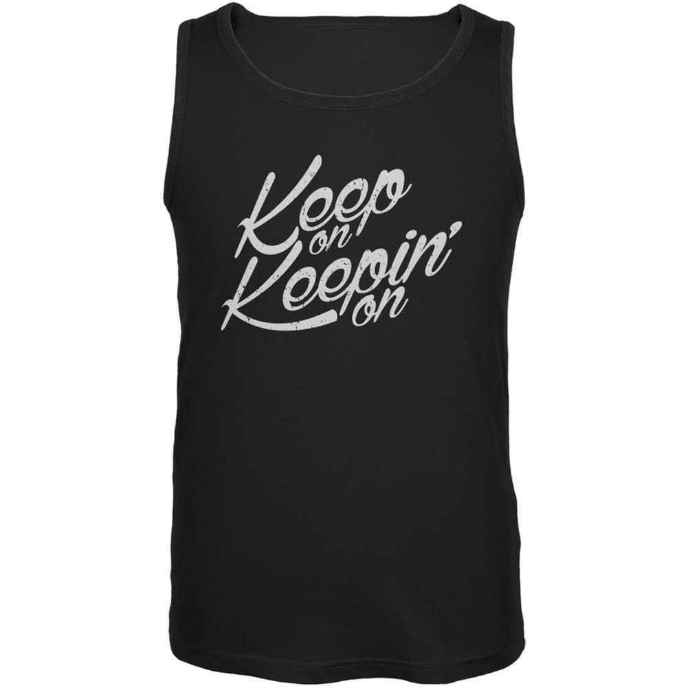 Keep On Keepin On Black Adult Tank Top Men's Tank Tops Old Glory 2XL Black 