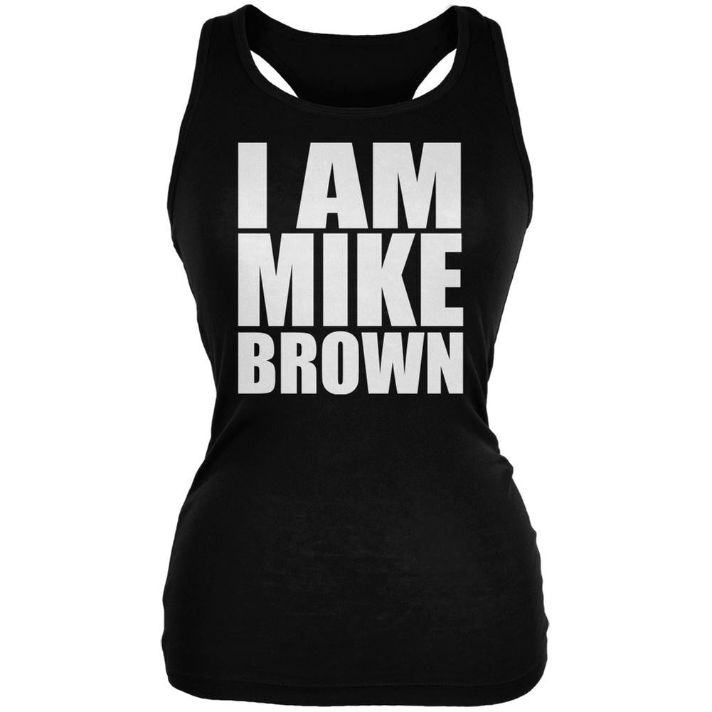 Ferguson I Am Mike Brown Black Juniors Soft Tank Top Juniors Tank Tops Old Glory 2XL Black 