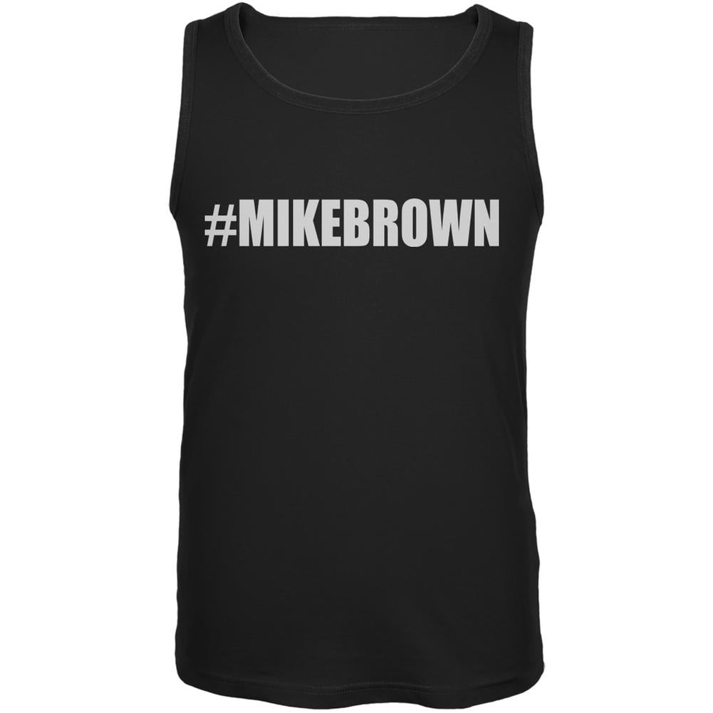 Ferguson #MIKEBROWN Black Adult Tank Top Men's Tank Tops Old Glory 2XL Black 