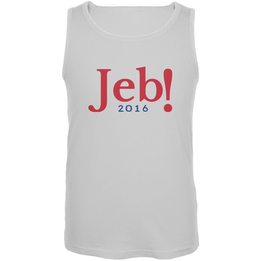 Election 2016 Jeb Bush Jeb! 2016 White Adult Tank Top Men's Tank Tops Old Glory 2XL White 