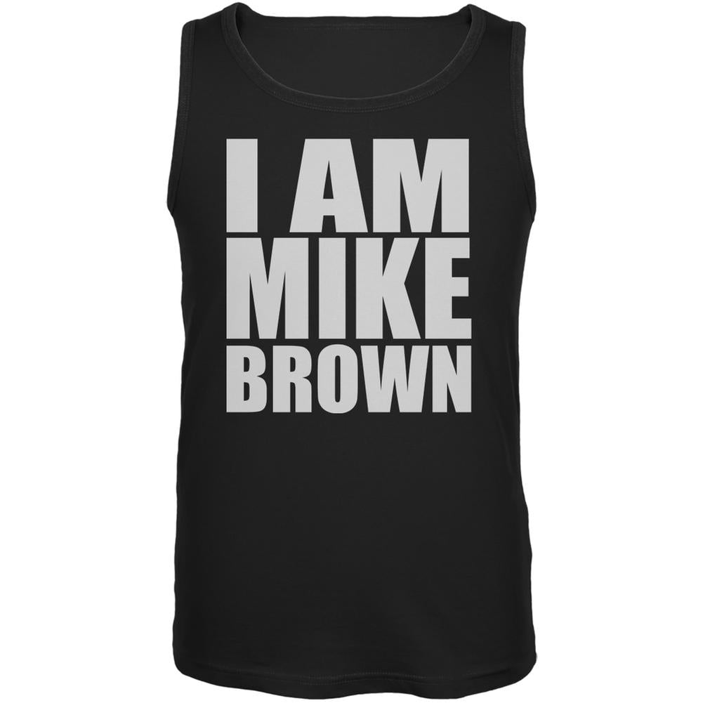 Ferguson I Am Mike Brown Black Adult Tank Top Men's Tank Tops Old Glory 2XL Black 