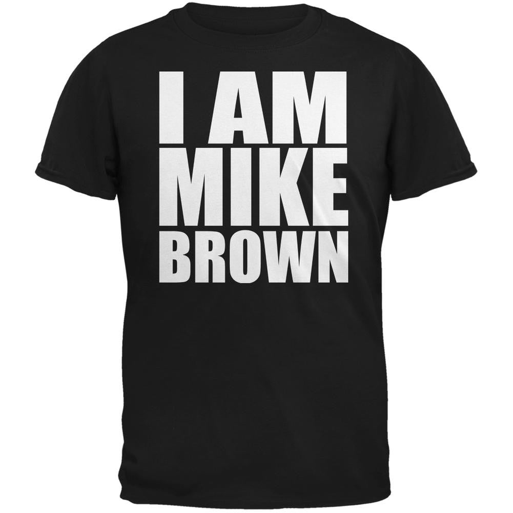 Ferguson I Am Mike Brown Black Adult T-Shirt Men's T-Shirts Old Glory 2XL Black 