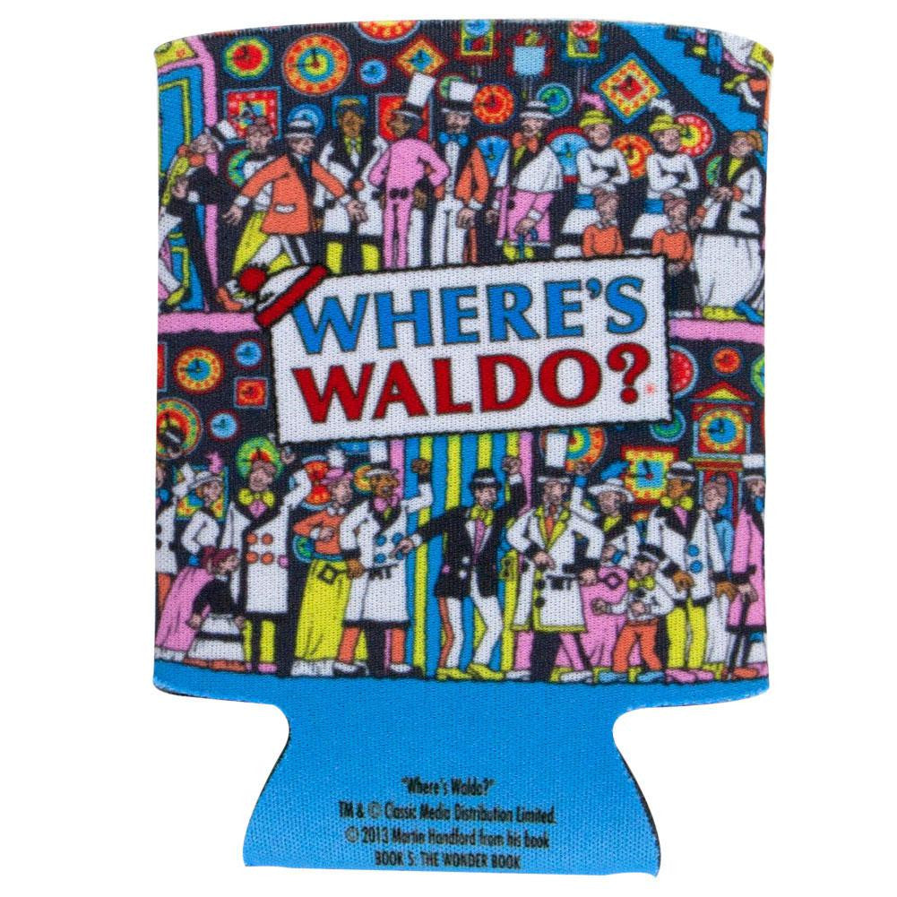 Where's Waldo - Corridors of Time Can Cooler Can Coolers Old Glory OS Multi 