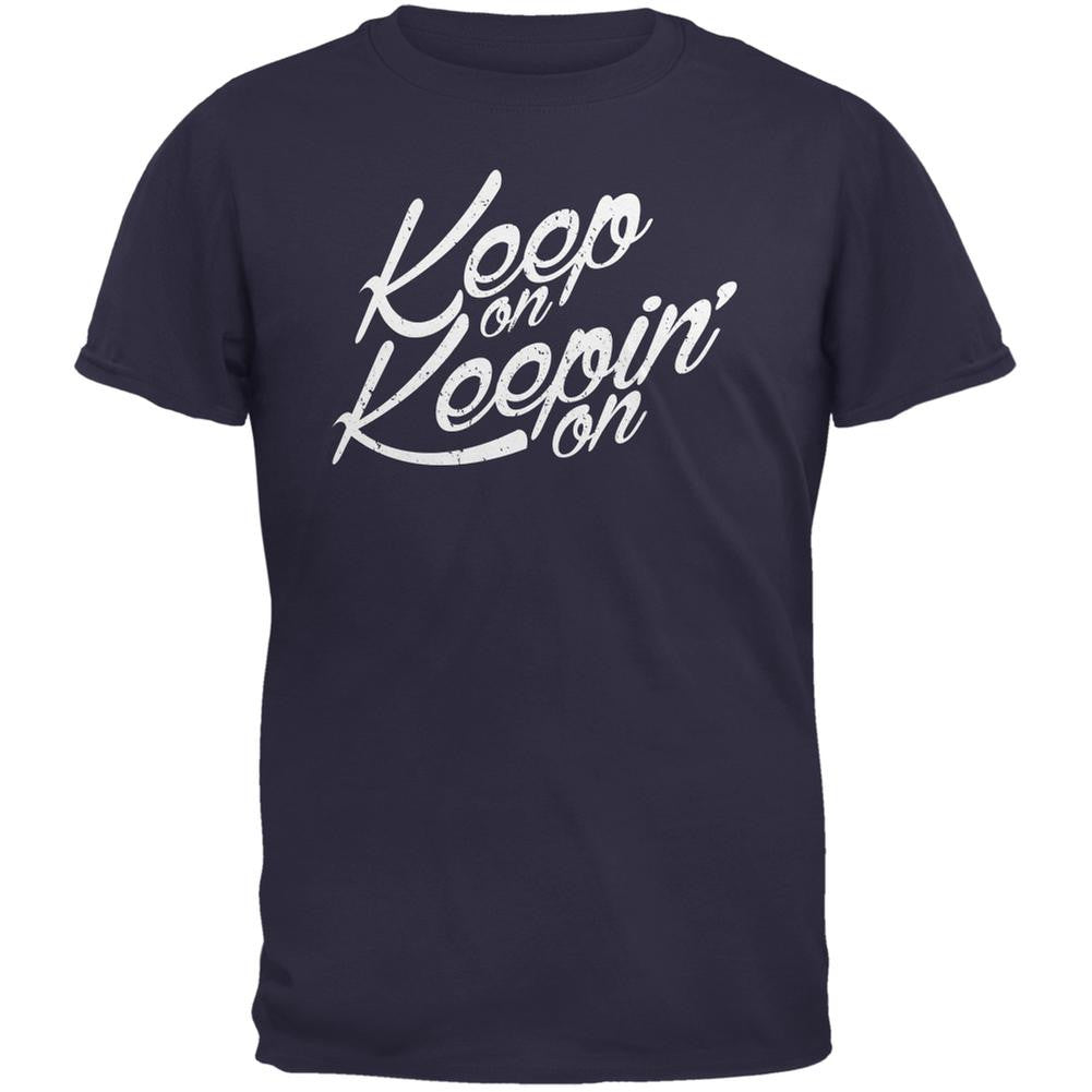 Keep On Keepin On Navy Adult T-Shirt Men's T-Shirts Old Glory 2XL Blue 