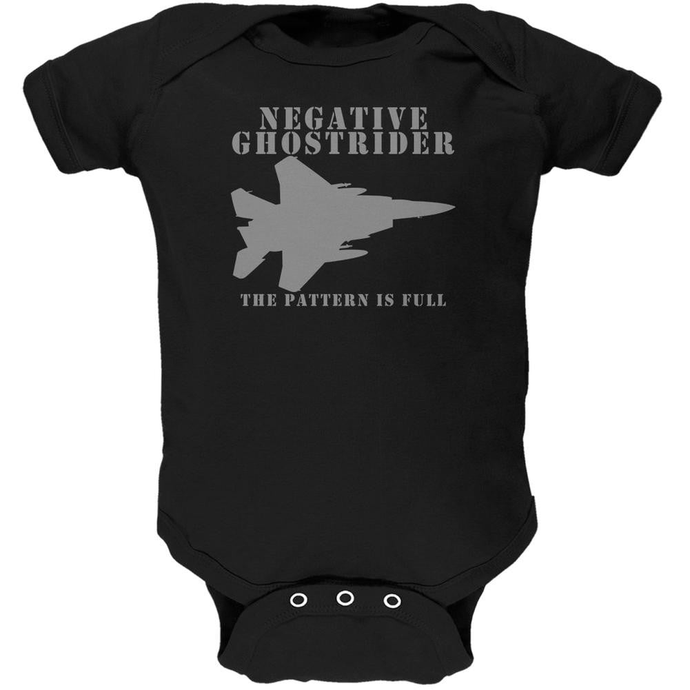 Negative Ghostrider Pattern Is Full Black Soft Baby One Piece Baby One Piece Old Glory 0-3M Black 