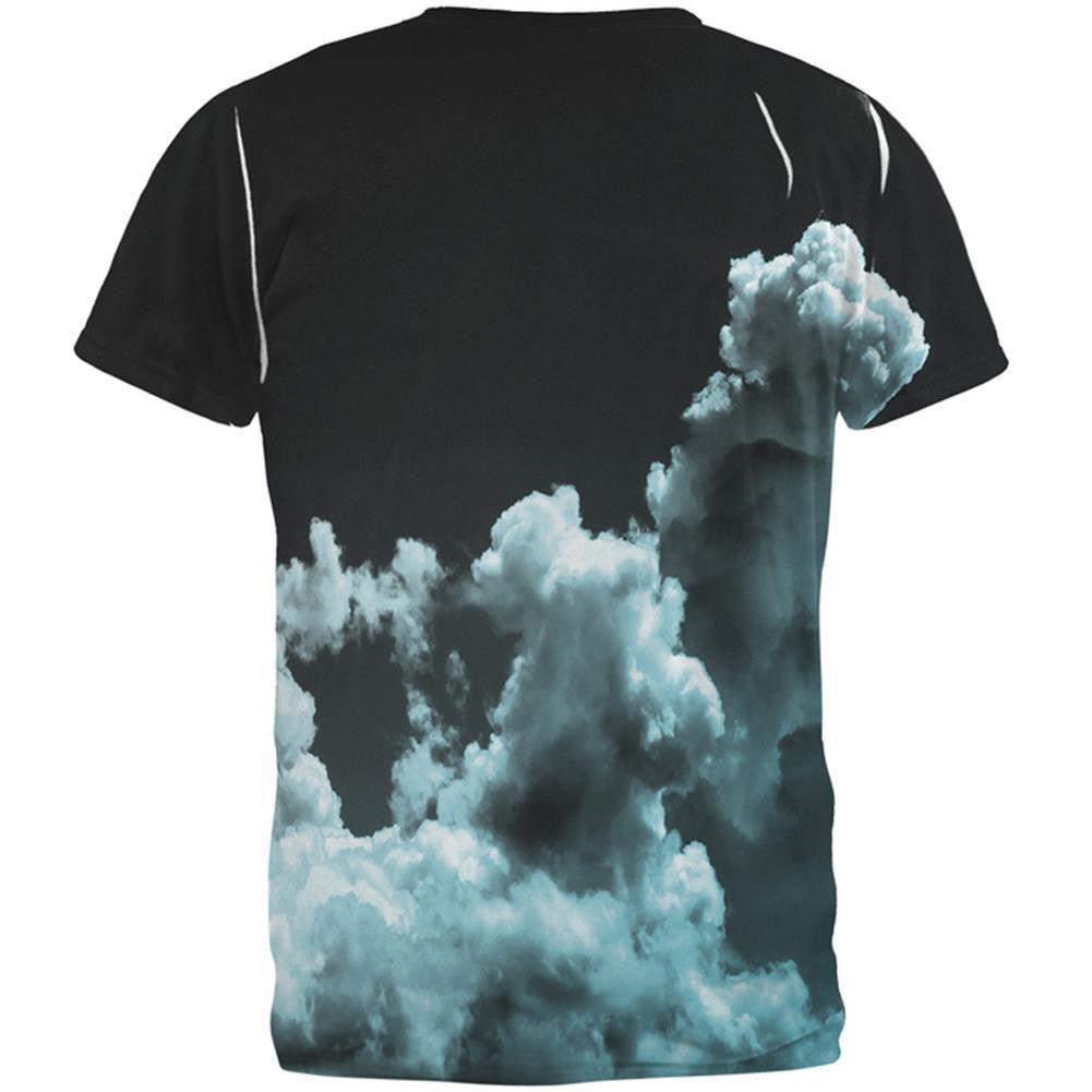 Black Clouds All Over Adult T-Shirt Men's T-Shirts Old Glory   