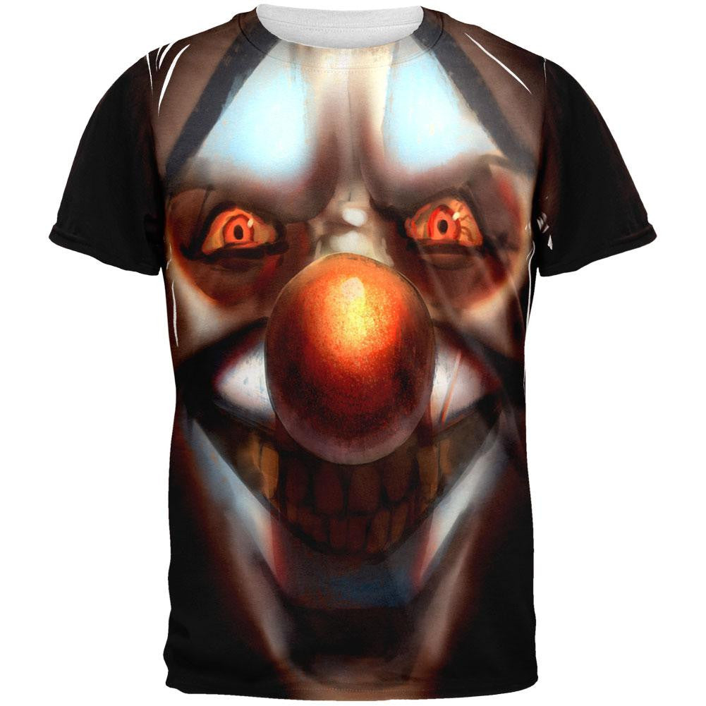 Halloween Insane Clown All Over Adult T-Shirt Men's T-Shirts Old Glory 2XL Multi 