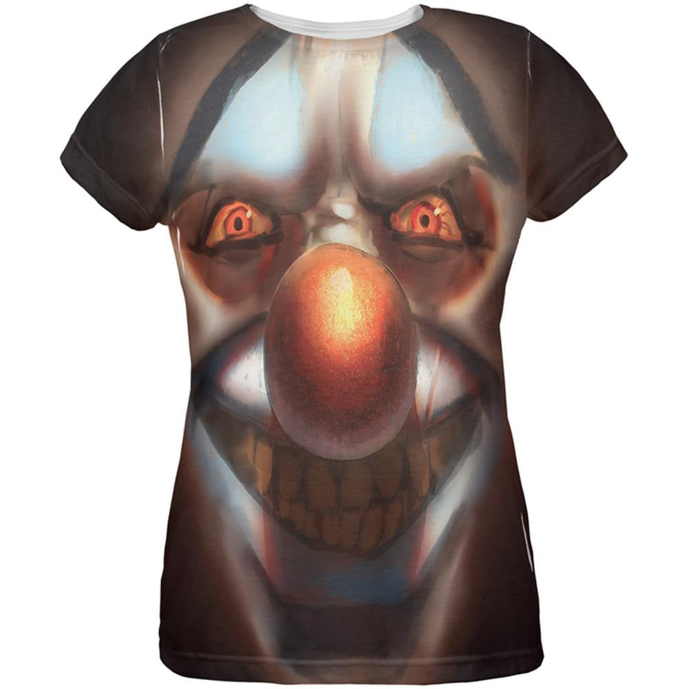 Halloween Insane Clown All Over Womens T-Shirt Women's T-Shirts Old Glory 2XL Multi 