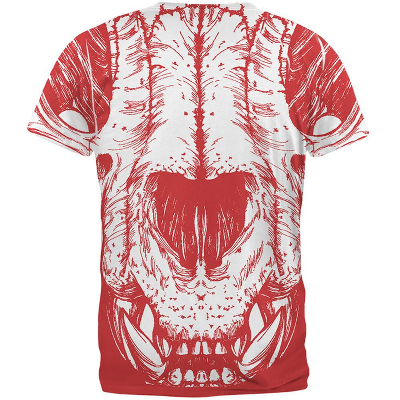 Lion Skull All Over Adult T-Shirt Men's T-Shirts Old Glory   