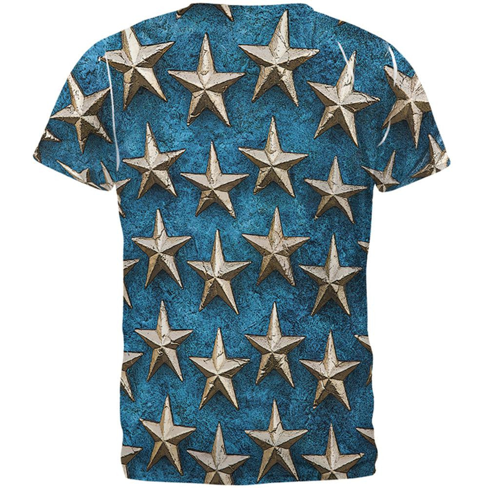 Metal Stars All Over Adult T-Shirt Men's T-Shirts Old Glory   